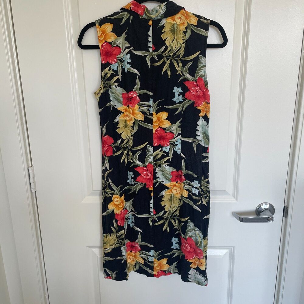 Vtg Caribbean Joe Womens Hawaiian Dress Sz M Tropical Resort Travel Cruise - Picture 5 of 9